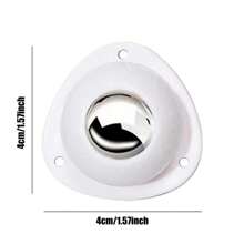 4Pcs/Set Self Adhesive Caster Wheel 360 Swivel Heavy Duty Moving Furniture Casters Mini Mute Plastic Rolling Pulley,School Supplies,Back To School