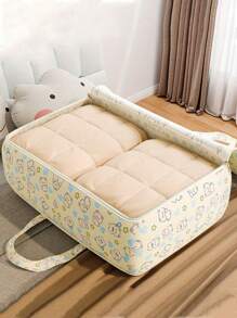 1 件大容量卡通旅行收纳袋 - 可折叠被子和衣物收纳袋，塑料搬家和包装袋 - 彩色 - 查看 3