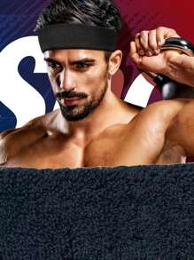 4 件装瑜伽、篮球、跑步运动吸汗带、户外运动健身吸汗头带、头巾、头带 - 彩色 - 查看 4