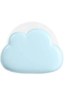 1pc Adjustable Brightness Rechargeable Cloud Shaped LED Night Light, 4 Dimming Levels, Silicone Cable, Cute Cloud Design, Creative Bedroom Gift - Cloud Light - View 14