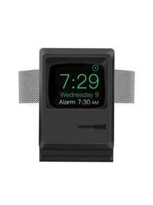 1pc Retro Computer Shaped Silicone Charging Stand, Desktop Charging Dock Display Holder Compatible With Apple Watch 8/SE/7/6/5/4/3/2/1 (Charger Not Included)
