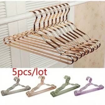 5Pcs/Set Suit Clothes Rack Aluminum Alloy Clothes Adult Rack Slip-Seamless Cloth Hanger