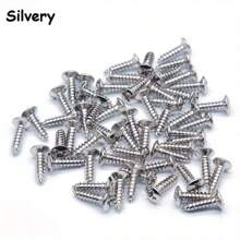 50 件装电吉他贝斯护板螺丝 3 种颜色可选通用吉他螺丝乐器配件 - 彩色 - 查看 9