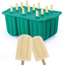 冰棒模具硅胶不含 BPA12 件冰棒托盘适用于冰箱自制冰淇淋冰棒模具 - 彩色 - 查看 6