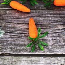 12 件 7 厘米泡沫胡萝卜装饰，复活节主题派对用品，逼真的胡萝卜雕像 - 彩色 - 查看 5