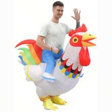 Adult Inflatable Rooster Costume, Animal Anime Cosplay Outfit Set For Carnival, Halloween Party, Unisex