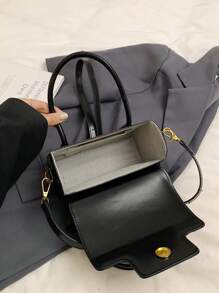2025 Women Classic Solid Color Handbag, Adjustable Strap Crossbody Bag, Fashion Letter Print Tote For Dating, Shopping And Commuting, Spring Summer Autumn Winter