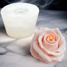 树脂硅胶模具，母亲节情人节花模，适用于肥皂、石膏、蜡烛、装饰品的 DIY 模具 - 白色 - 查看 3