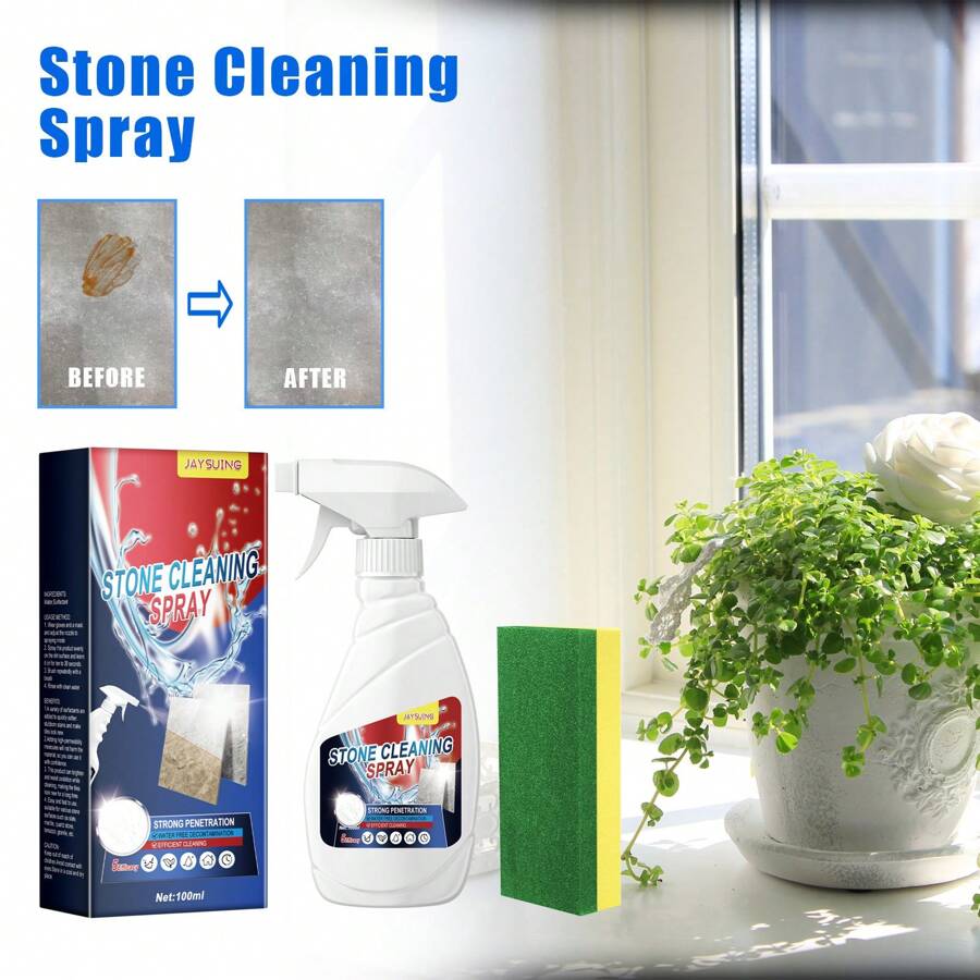 Revestimiento de cristal cerámico y de piedra - Eliminador de manchas, limpiador de arañazos y agente de mantenimiento para baldosas de mármol de cocina del hogar