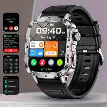LIGE Smart Watch/Stylish Sports Watch/1.95-Inch Large Screen/Wireless Call/Smart Voice Assistant/Calories/Timer/Alarm Timer/Photo Record/Multifunctional New Men's And Women's Watch/Sports Tracking Bracelet/Men's Watch/Ladies' Watch/Ladies Watch/Wear Decoration