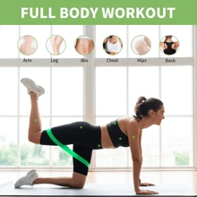 1pc Resistance Bands For Working Out, Exercise Bands Resistance Bands Set With 5 Resistance Levels, Multi-Colored Workout Bands For Indoor And Outdoor Fitness, Leg Strength Training, Rehab, Yoga