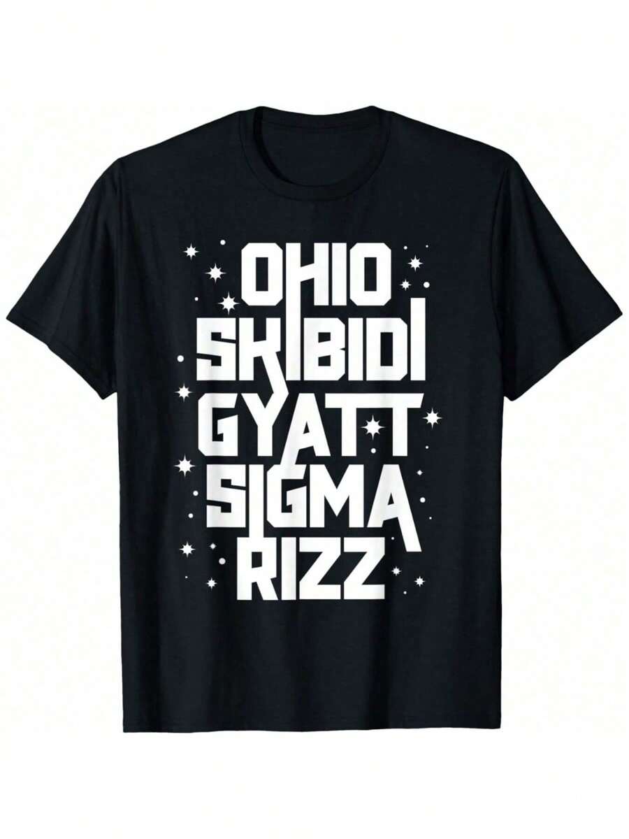 Skibidi Rizz Gyatt Ohio Sigma Funny Rizzler Gift Toilet Meme T-Shirt - màu đen - Xem 1