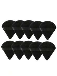 20 Pieces Of Black Triangular Flocking Cosmetic Sponge, Soft And Fluffy, Suitable For Face And Body Powder, Mixed Cosmetics And Beauty Tools,Makeup,Cheap,Room Decor,Vanity,Travel,Bedroom,Makeup Accessories,Puff,Makeup Blender,Powder Puff,Makeup Sponge,Cheap,Stocking Stuffers,Makeup,Makeup Tools,Cheap Stuff,Gifts,Gifts For Women,Christmas Gifts - Black - View 12