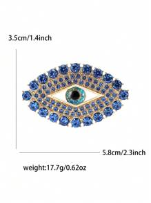 1pc Rhinestone Devil Eye Brooch For Women Creative Brooches For Bag, Sweater, Coat, Hat, Shoes, Dress, Suit - Eye Brooch - View 11