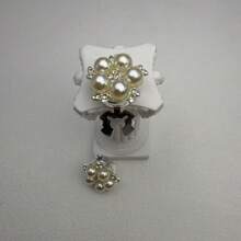 1pc Fashion Simple Lovely Faux Pearl Flower Shape Cufflinks Women's Holiday Wedding Party Daily Four Seasons Can Use