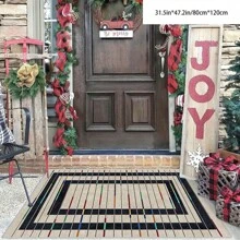 [Crystal Velvet, PVC Bottom, 5mm Thickness] 1pc Bohemian Style Carpet - Waterproof, Anti-Slip, Absorbent, Machine Washable, Soft & Comfortable Mat, Suitable For Kitchen, Living Room, Bedroom, Hallway, Bathroom, Laundry Room - Easy To Clean, Carpet, Home Decor Home Bathroom Decor Bath Rug Outdoor Rug Door Mat