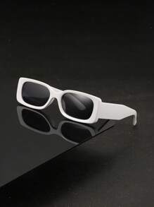 1/2/3副男士亚克力长方形时尚黑色眼镜，适合度假、户外活动和日常佩戴