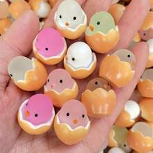 10/30pcs Easter Chick Resin Figurines, Hatching Baby Chick Resin Decor, Suitable For Various Rooms Decoration Mini Animal Collectibles, Indoor/Outdoor Decor, No Power Needed