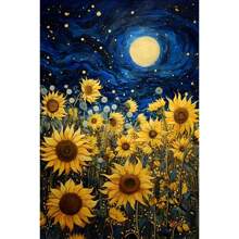 1 幅抽象花卉帆布画现代花卉印刷海报墙壁艺术画适用于客厅家居卧室装饰教室无框架