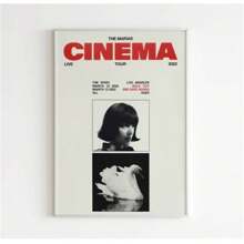 1 tấm áp phích Pop Cinema | Áp phích bìa album | Quà tặng âm nhạc | Sản phẩm lưu niệm của chuyến lưu diễn | Bìa album | Trang trí mùa xuân in họa tiết cổ điển không khung - Nhiều màu - Xem 1