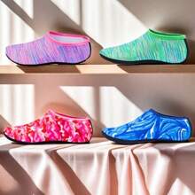 Diving Socks Beach Booties Nylon Water Socks Nylon Water Socks With Rubber Shoe Sole Beach Volleyball Socks For Women Men Breathable And Lightweight, Suitable For Summer Wear, Reducing Foot Burden And Making It Easy To Carry On The Beach (Note That The Sole Of This Product Is Thin, Pleasepurchase With Caution), Beach Essentials, Beach Accessories, Pool Float - Multicolor - View 2