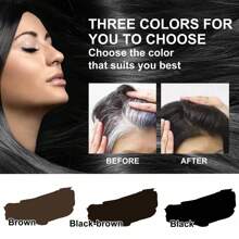 1pcs/2pcs Hairline Powder,Hair Root Repair Powder, Hair Loss Concealer,Waterproof And Sweat Resistant,For Thinning Hair,Gray Coverage, And Color Corrections, Portable Disposable Hair Color Pen With Lasting Coverage - màu đen - Xem 4