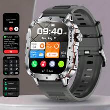 LIGE Smart Watch/Stylish Sports Watch/1.95-Inch Large Screen/Wireless Call/Smart Voice Assistant/Calories/Timer/Alarm Timer/Photo Record/Multifunctional New Men's And Women's Watch/Sports Tracking Bracelet/Men's Watch/Ladies' Watch/Ladies Watch/Wear Decoration