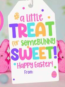 Treat For Someone Sweet Easter Gift Tag, Easter Basket Gift Tag, Easter Treat Tag, Easter Party Favor Tag, Treat Bags, Easter Favors