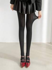 1 szt. Damskie rajstopy Sheer Tights z wycięciem w kształcie serca, wygodne, wyszczuplające, elastyczne, obcisłe legginsy