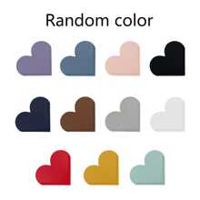 4/8pcs Creative Simple Leather Love Bookmark Portable Page Holder Heart-Shaped Bookmark Student Gift Corner, Random Color