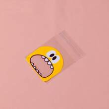 100 Stück Einweg-Bonbon-Aufbewahrungsbeutel, zufällige Farbvarianten mit Cartoon-Grafiken für Kekse-Verpackung - Verschiedenfarbig - Übersicht 7