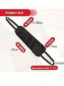 Car Seat Storage Bag Lightweight And Convenient Hanging Bag Multi-Pocket Seat Side Storage Bag Multifunctional Car Sundry Storage And Organizing Mesh Bag Fits Most Cars Suv Trucks Etc. Car Storage Bag Can Store Most Items And Keep You Car Accessories For Clean And Tidy Cars - Black - View 5