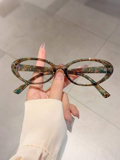 Gafas de montura ovalada retro a la moda, marco óptico sencillo, nuevas llegadas 2025