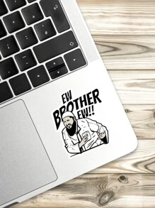 1pc Brother Eww! Meme Sticker, Vinyl Decal For Water Bottle, Laptop, Phone Case, Fun Sticker