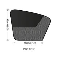 1 stuk magnetische zonnekap, geen lichtinval, geen zichtbelemmering, splitsontwerp, autozonnescherm