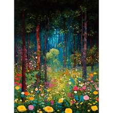 1 幅抽象花卉帆布画现代花卉印刷海报墙壁艺术画适用于客厅家居卧室装饰教室无框架