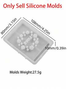 1 件礼品收纳盒硅胶模具、氛围灯蜡烛模具、镂空热气球蝴蝶结兔子爱心模具、手工环氧树脂石膏模具，适用于家居装饰、房间装饰、婚礼装饰 - mold - 查看 13