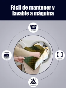 Funda de Sofá Reversible para 1,2,3 Cojín Funda de Sofá para Perros Resistente al Agua Funda Protectora de Muebles con Espuma Palos Correas Elásticas para Mascota Gato. - Azul - Ver 8