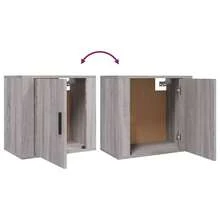 Table de chevet murale Sonoma gris 50x30x47 cm