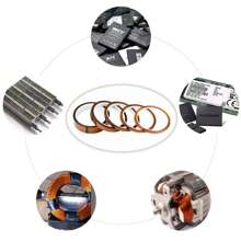 Nastro termoresistente, nastro isolante antistatico, nastro in film di poliimmide resistente alle alte temperature, adesivo senza residui, isolamento, resistenza alle alte temperature, nastro in oro elettrico, nastro termoresistente, adatto per la protezione dalla sublimazione termica di schede circuitali, cavi dati per telefoni cellulari e batterie (materiale PET, specifiche 10 mm x 33 metri, 22 mm x 33 metri) - Marrone - Visualizzare 7