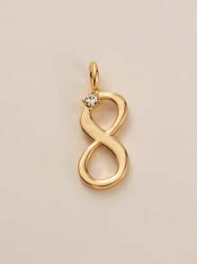 1 件铜镶嵌锆石电镀多元素吊坠，爱牛仔帽瓢虫鹰星座月亮元素吊坠，适合 DIY 珠宝制作