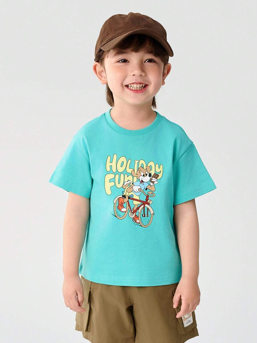 Balabala Young Boys Quick-Dry Short-Sleeve T-Shirt, Boys' & Girls' 2025 Summer