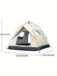 Outdoor Camping Automatic Quick Opening Tent, Silver-Coated Waterproof Sunshade Picnic Tent(There Is A Slight Color Difference Between The Actual Object And The Picture.) - Quicksand Gold - View 5