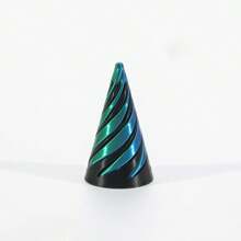 Multi-Size Reversible Spiral Cone 3D Printed Anxiety Relief Fidget Toy,Spiral Structures Finger Spinner Desk Decor,Perfect Gift For Christmas,Birthday Parties,Gadgets For Teens,3d Fidget,Anxiety Toy,Fidget>Over 14 Years,Gyroscope,Fidget Slider