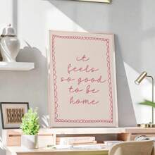 1件裝裱畫布牆面藝術海報「Coming Home Is Great」畫布海報，日常正能量提醒海報，居家裝飾，時尚臥室藝術宿舍裝飾，適用於客廳、臥室、辦公室、餐廳、酒吧、浴室裝飾，生日畢業禮物 - 彩色 - 查看 6
