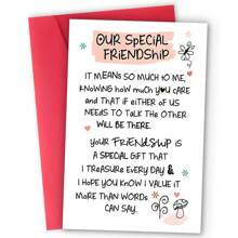 Lustige Dankeskarten für Freundschaft, hochwertigem Papier, feierliche Freundschaftssegen Geschenke für beste Freunde, aufrichtige Freundschaftskarten mit Umschlägen