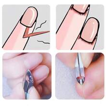 1 件装迷你倒刺挤压剪角质层钳不锈钢指甲死皮修甲修脚实用美甲工具