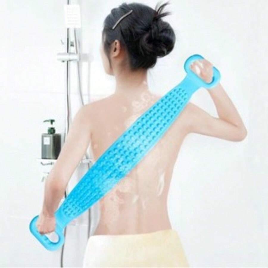 Silicone Sponge Massager Brush Bath Wash Whole Body Loofah Exfoliation - Multicolor - View 1
