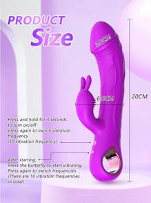 LIKETHAT Vibradores para clítoris y punto G con 10 modos, vibrador vaginal conejo, masajeador femenino para parejas, consolador extra grande, juguetes sexuales eróticos para mujeres para una poderosa orgasmo, vibradores AV, masturbación femenina, consolador, juegos sexuales, máquinas sexuales, vibradores anales, vibradores tipo bala