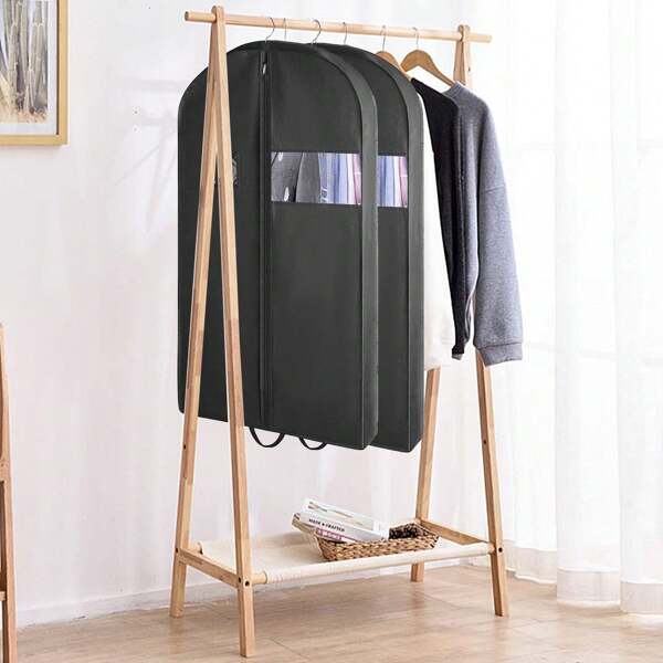 Funda para colgar de hamaca, 110x60cm Cubierta para traje de hombre, Cubierta transpirable a prueba de polvo, Cubierta protectora de almacenamiento y viaje, Funda protectora de ropa de 1 pieza en color negro, Funda a prueba de polvo para ropa, Cubierta protectora de armario, Funda a prueba de polvo para ropa, Funda para ropa, Funda larga para ropa, Para prevenir el polvo, la humedad y las plagas de insectos, Bolsa de ropa de viaje, Funda portátil para ropa, Funda protectora de ropa plegable, Protección estacional de la ropa, Funda de almacenamiento estacional de ropa, Bolsa de ropa a prueba de humedad, Cubierta transparente a prueba de polvo, Funda a prueba de polvo para vestidos, Funda protectora para vestido de novia, Funda para trajes, Funda para ropa de trabajo, Ropa utilizada en ocasiones formales, Para evitar el polvo, las arrugas y la degradación de la calidad, Apto para colgar vestidos, vestidos de novia o trajes de negocios. Almacenamiento de vestidos de novia, Recuerdos de bo